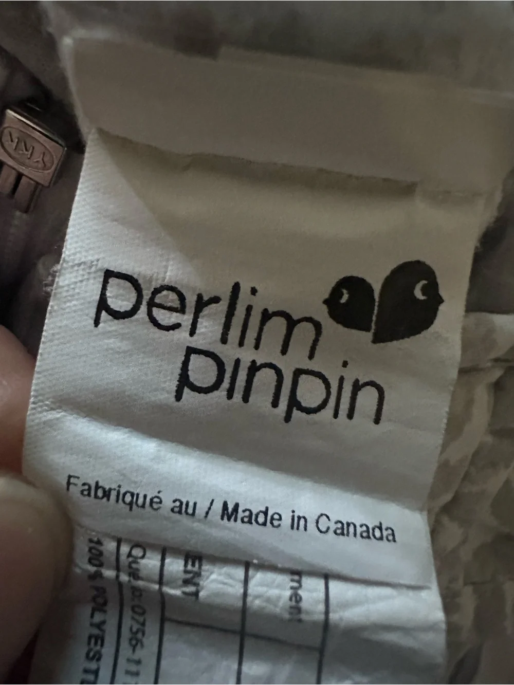 Perlim Pinpin Baby Woven Cotton Sleep Sack 2.0 TOG Gray White 18-36 Months